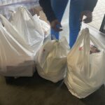 16.12.2024. Sandomierz. Caritas Diecezji Sandomierskiej. Wydawanie paczek żywnościowych dla potrzebujących / Fot. Grażyna Szlęzak - Radio Kielce