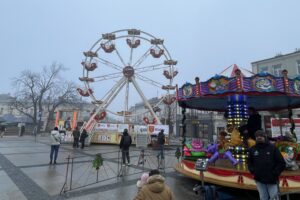 28.12.2024. Kielce. Koło młyńskie. / Fot. Jarosław Kubalski - Radio Kielce