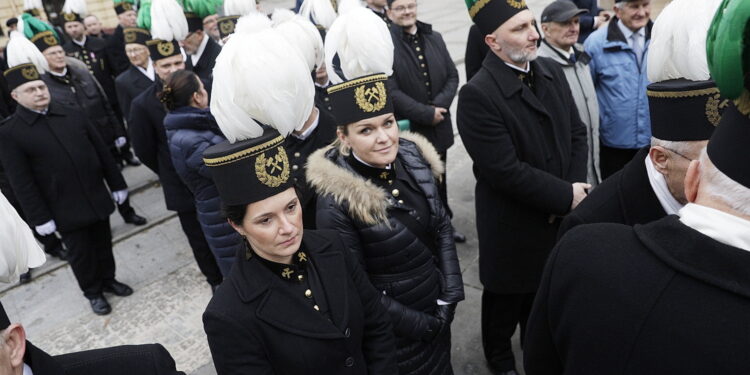 04.12.2024 Kielce. Barbórka. Pochód górniczy / Fot. Jarosław Kubalski - Radio Kielce