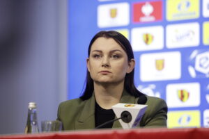 10.12.2024. Kielce. Konferencja prasowa Agaty Wojdy i Rady Nadzorczej Korona S.A. Na zdjęciu: Joanna Wierzchowska - członek Rady Nadzorczej Korona S.A. / Fot. Jarosław Kubalski - Radio Kielce