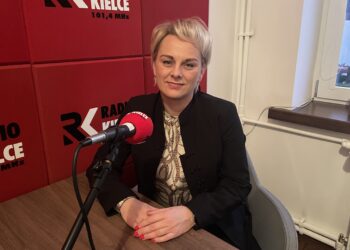 Na zdjęciu: burmistrz Osieka Magdalena Marynowska / Fot. Grażyna Szlęzak - Radio Kielce