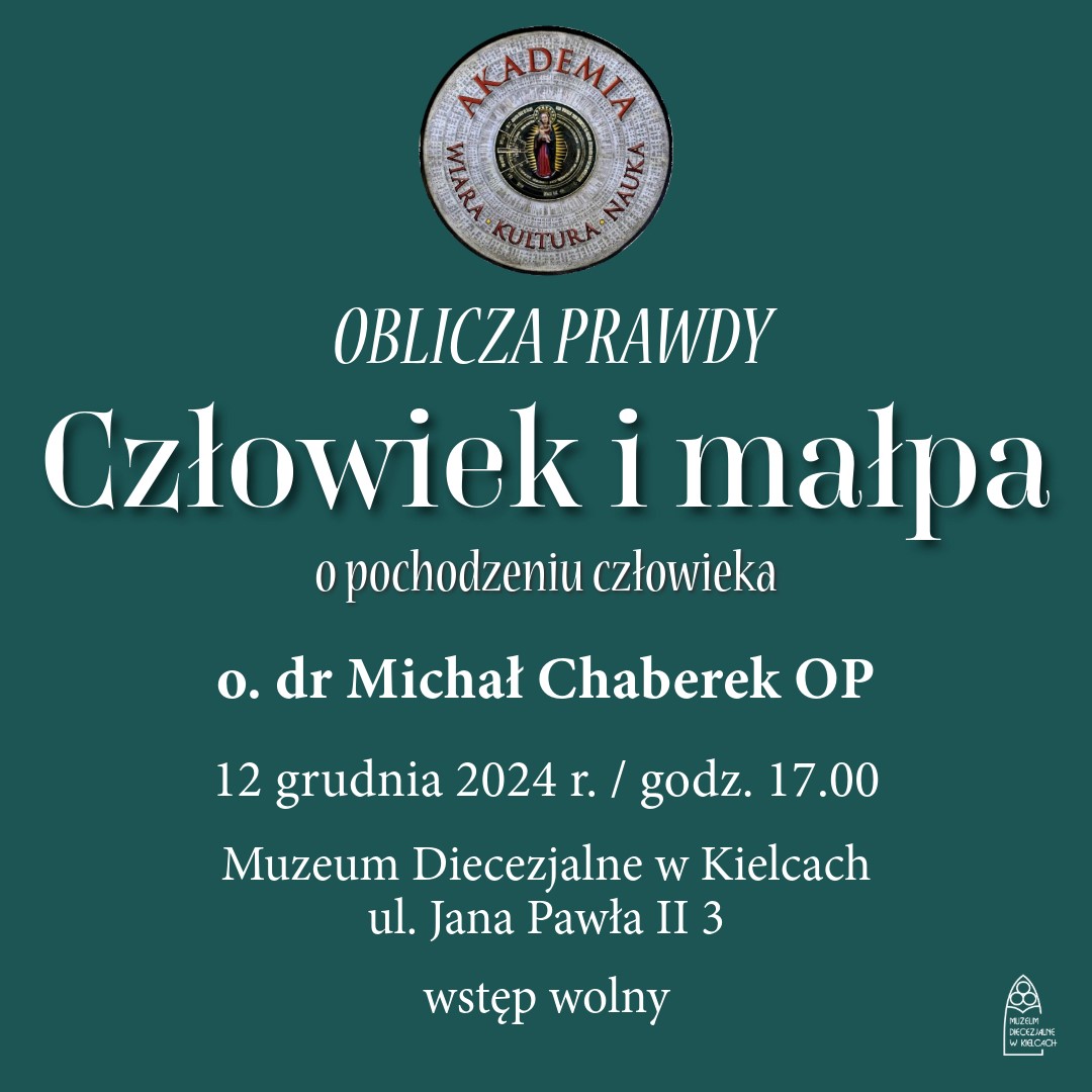 Oblicza prawdy: człowiek i małpa – wykład - Radio Kielce