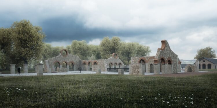 Nietulisko Duże. Walcownia po renowacji - wizualizacje / Fot. Lech Łodej - Facebook