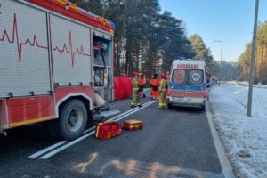 Śmiertelny wypadek w Bocheńcu. W akcji śmigłowiec LPR