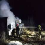 25.01.2025. Rykoszyn. Pożar / źródło: straż pożarna