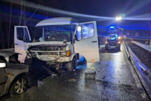 02.01.2025. Wypadek w Niekrasowie w gminie Osiek / Fot. policja