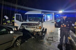 02.01.2025. Wypadek w Niekrasowie w gminie Osiek / Fot. policja