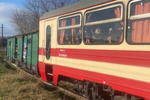 26.01.2025. Starachowice. Przejazd kolejką wąskotorową w ramach WOŚP / Fot. Anna Głąb - Rado Kielce