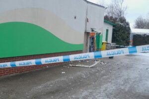 13.01.2025. Leszcze. Wysadzony bankomat / źródło: policja