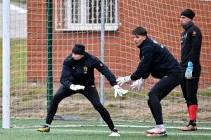 03.01.2025. Nowiny. Trening piłkarzy Korony Kielce. / Fot. Piotr Polak - PAP