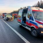 27.01.2025. Skarżysko-Kamienna. Trasa S7. Śmiertelny wypadek / Fot. mł. bryg. Daniel Kiełek - Straż Pożarna