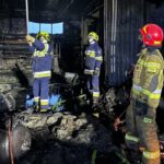 Pożar hali produkcyjnej w Końskich - Radio Kielce 25.01.2025. Końskie. Pożar / Fot. KP PSP Końskie