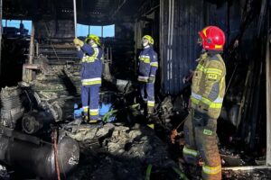 25.01.2025. Końskie. Pożar / Fot. KP PSP Końskie