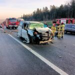 27.01.2025. Skarżysko-Kamienna. Trasa S7. Śmiertelny wypadek / Fot. mł. bryg. Daniel Kiełek - Straż Pożarna