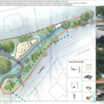 Koncepcja zagospodarowania terenu obok inwestycji deweloprskiej przy ulicy Koneckiej w Kielcach