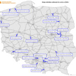 Mapa odcinków dróg, które GDDKiA oddała do ruchu w 2024 roku / źródło: GDDKiA
