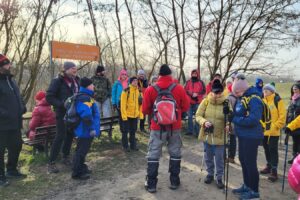 01.01.2025. Sandomierz. Noworoczny Złaz po Górach Pieprzowych / Fot. Grażyna Szlęzak - Radio Kielce