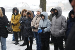 11.01.2025. Micigózd. Rozpoczęcie budowy hali sportowej przy Zespole Oświatowych Placówek Integracyjnych w Micigoździe / Fot. Wiktor Taszłow - Radio Kielce