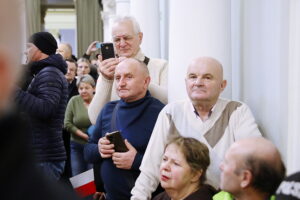 12.01.2025. Busko Zdrój. Spotkanie Karola Nawrockiego z mieszkańcami / Fot. Wiktor Taszłow - Radio Kielce