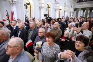 12.01.2025. Busko Zdrój. Spotkanie Karola Nawrockiego z mieszkańcami / Fot. Wiktor Taszłow - Radio Kielce