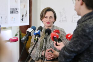 14.01.2025. Kielce. Konferencja dotycząca ferii zimowych. Na zdjęciu: Justyna Lichosik, dyrektor Kieleckiego Parku Technologicznego / Fot. Wiktor Taszłow - Radio Kielce