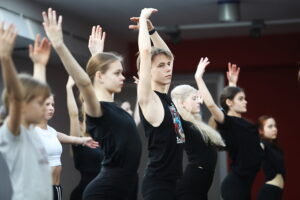 30.01.2025. Kielce. Kielecki Teatr Tańca. Zajęcia taneczne / Fot. Wiktor Taszłow - Radio Kielce