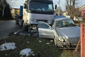 23.01.2025. Stradlice. Wypadek. / Fot. policja