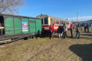 26.01.2025. Starachowice. Przejazd kolejką wąskotorową w ramach WOŚP / Fot. Anna Głąb - Rado Kielce