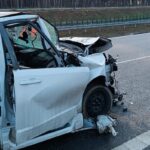 27.01.2025. Skarżysko-Kamienna. Trasa S7. Śmiertelny wypadek / Fot. mł. bryg. Daniel Kiełek - Straż Pożarna