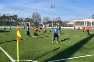 18.01.2025. Ostrowiec Św. Sparing KSZO 1929 - Stal Kraśnik / Fot. Kamil Król - Radio Kielce