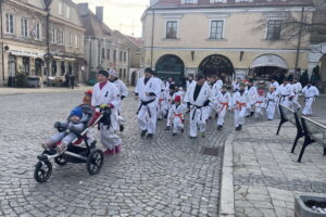 01.01.2025. Sandomierz. Noworoczny trening karate. / Fot. / Grażyna Szlęzak - Radio Kielce