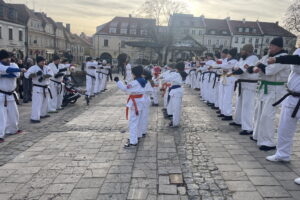 01.01.2025. Sandomierz. Noworoczny trening karate. / Fot. / Grażyna Szlęzak - Radio Kielce