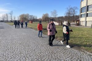 26.01.2025. Sandomierz. marszu nordic walking pod hasłem „Policz się z cukrzycą” / Fot. Grażyna Szlęzak - Radio Kielce