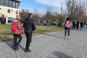 26.01.2025. Sandomierz. marszu nordic walking pod hasłem „Policz się z cukrzycą” / Fot. Grażyna Szlęzak - Radio Kielce