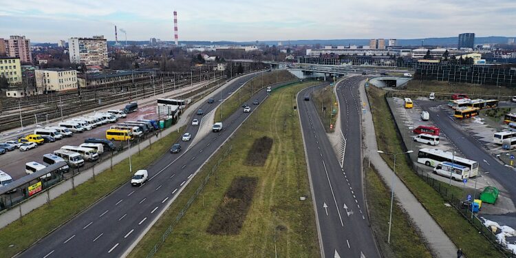 28.01.2025. Kielce. Ulica Gosiewskiego, Żelazna oraz Czarnowska / Fot. Jarosław Kubalski - Radio Kielce