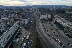 28.01.2025. Kielce. Ulica Gosiewskiego, Żelazna oraz Czarnowska / Fot. Jarosław Kubalski - Radio Kielce