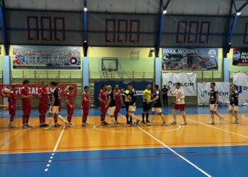 18.01.2025 Mecz GKS Nowiny - Futsal Team Brzeg  / Fot. Adrian Karwat - Radio Kielce