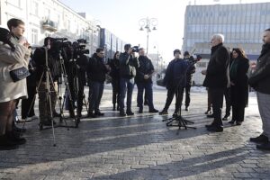 20.01.2025. Kielce. Konferencja Koalicji Obywatelskiej / Fot. Jarosław Kubalski - Radio Kielce