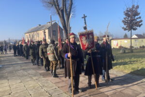 19.01.2025. Wąchock. Zakończenie obchodów 162 rocznicy wybuchu Powstania Styczniowego. / Fot. Anna Głąb - Radio Kielce