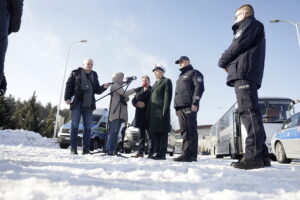 17.01.2025. Kielce. Kontrola autokarów / Fot. Jarosław Kubalski - Radio Kielce