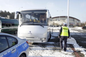 17.01.2025. Kielce. Kontrola autokarów / Fot. Jarosław Kubalski - Radio Kielce