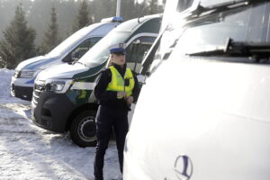 17.01.2025. Kielce. Kontrola autokarów / Fot. Jarosław Kubalski - Radio Kielce