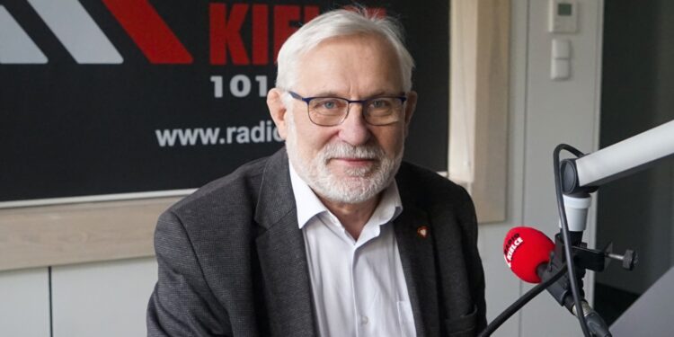 27.01.2025. Radio Kielce. Rozmowa Dnia. Na zdjęciu: Lucjan Pietrzczyk / Fot. Angelika Rejnowicz - Radio Kielce