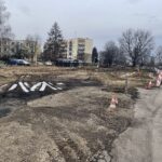 Sandomierz. Miejsce, w którym powstaną parkingi / Fot. Grażyna Szlęzak - Radio Kielce