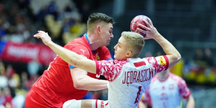 17.01.2025 Herning. Mecz piłkarzy ręcznych Polska-Czechy. Fot. 	PAP/EPA/Henning Bagger