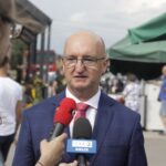 28.08.2022. Górno. Dożynki powiatu kieleckiego i gminy Górno. Na zdjęciu wiceminister Piotr Wawrzyk. / Fot. Jarosław Kubalski - Radio Kielce.