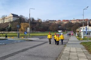 01.01.2025. Sandomierz. Noworoczny Złaz po Górach Pieprzowych / Fot. Grażyna Szlęzak - Radio Kielce