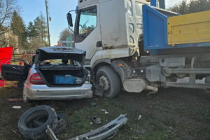 23.01.2025. Stradlice. Wypadek. / Fot. policja