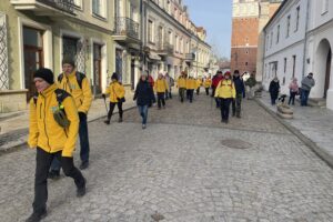 01.01.2025. Sandomierz. Noworoczny Złaz po Górach Pieprzowych / Fot. Grażyna Szlęzak - Radio Kielce