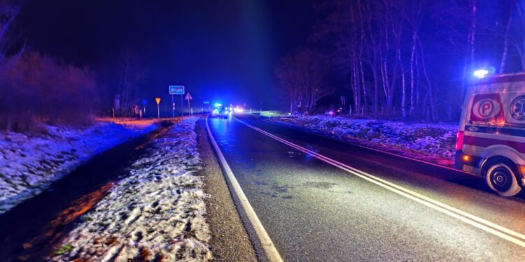 17.01.2025 Trzcianka. Tragiczny wypadek / Fot. Policja